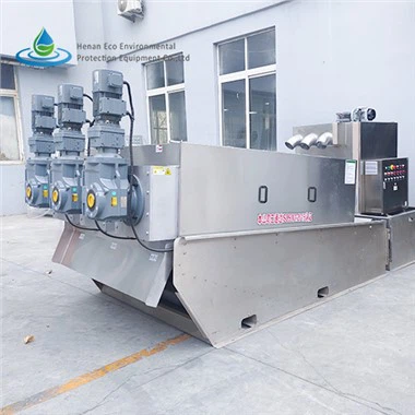 Desidratador de prensa de parafuso para águas residuais